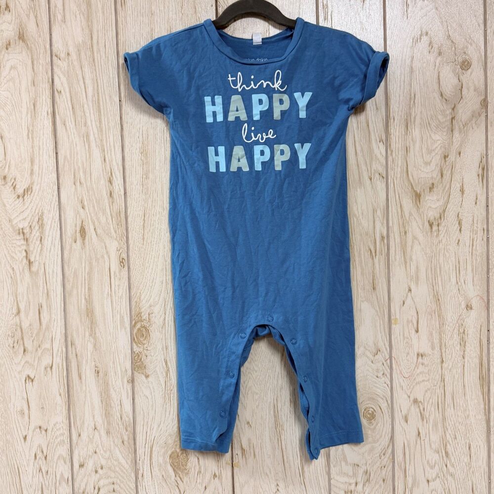 Okie Dokie Think Happy Live Happy Short Sleeve Romper 24M